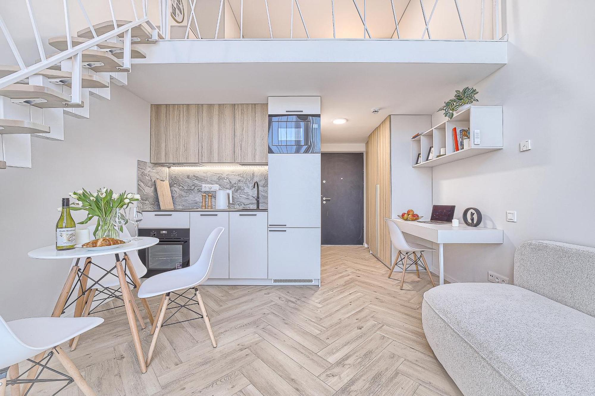 Sunny Loft 2 X 24X7 X Free Parking X Close To Old Town VNO Exteriör bild